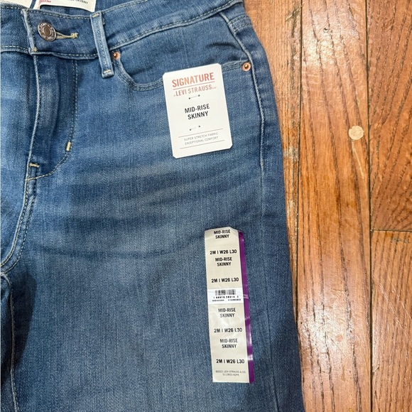 Signature by Levi Strauss Blue Skinny Jeans - Picture 5 of 5